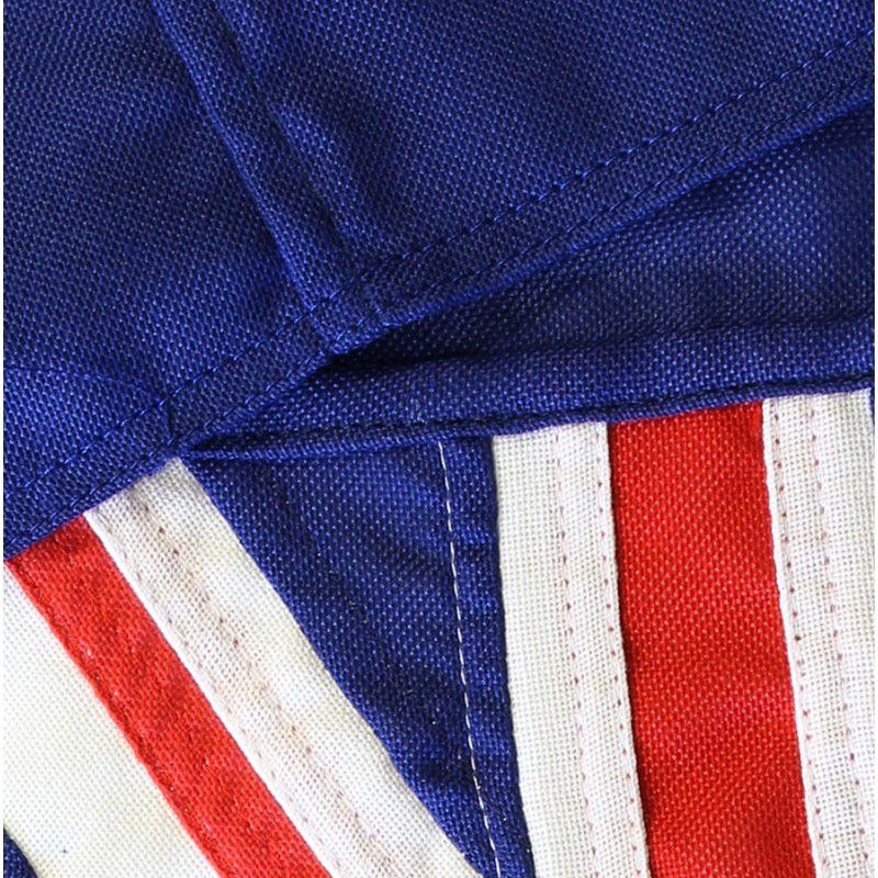 Blue Ensigns - Sewn Polyester - Felled Seam detail