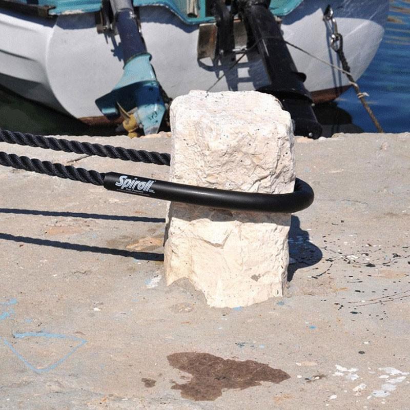 Spiroll Rope Protection deployed on mooring rope