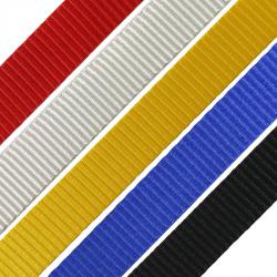 Polyester Jackstay Webbing 25mm Red White Blue Per Metre Available in Black 