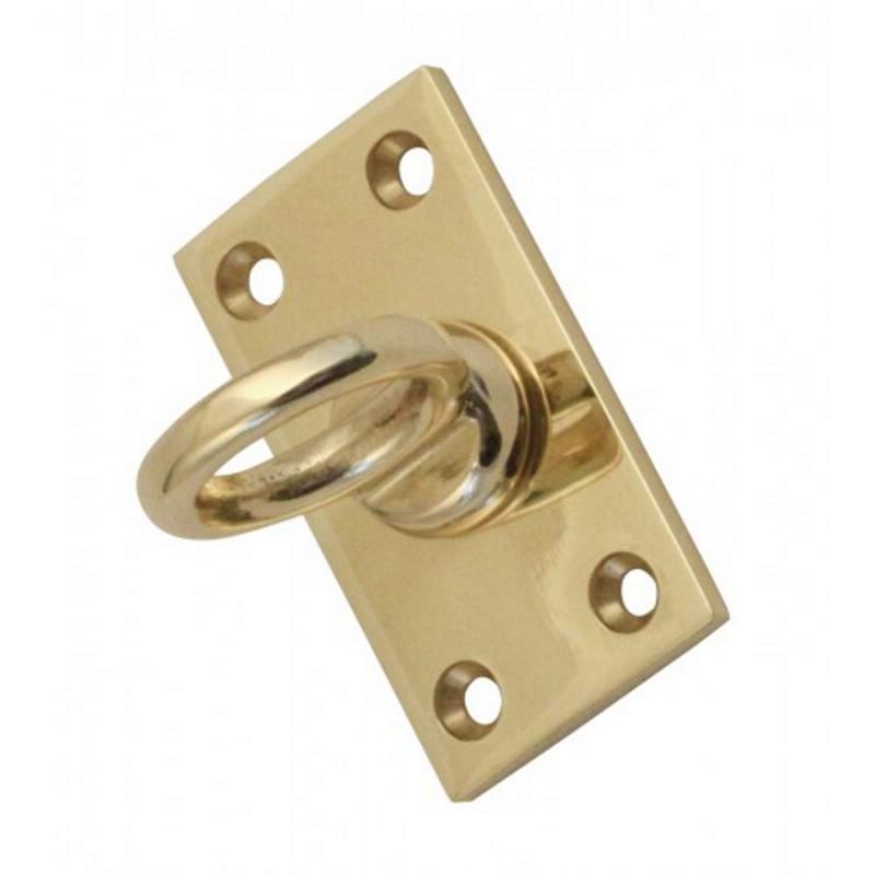 Barrier Rope Supporting End Eye Plate Solid Brass