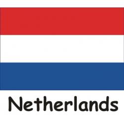 Sewn Ensign - Netherlands - graphic