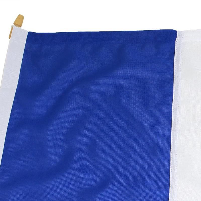 3/4 Yard Courtesy Flag - France, sewn_detail