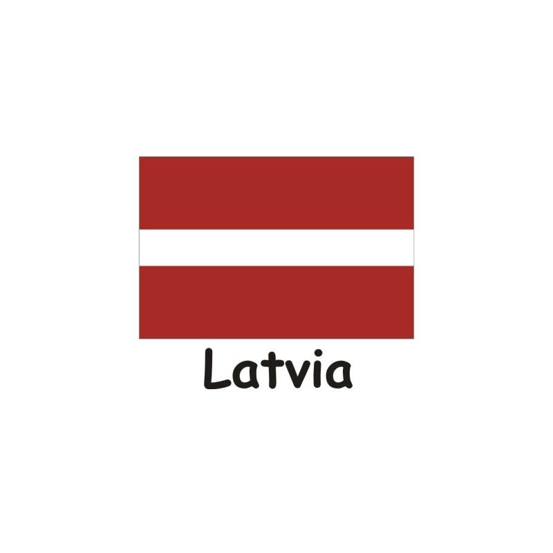 Sewn Ensign - Latvia