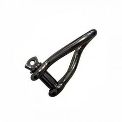 Stainless Steel Shackles - Long Twisted D 