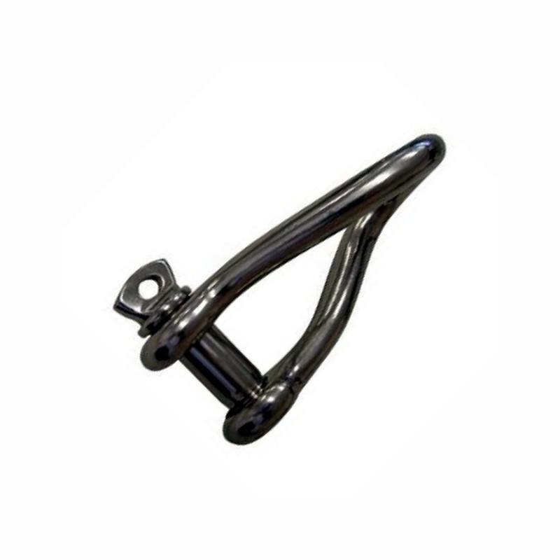 Stainless Steel Shackles - Long Twisted D Stainless Steel Shackles - Long Twisted D