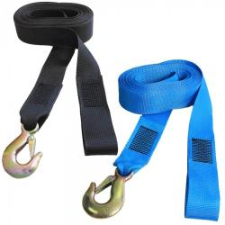 7 Metre Winch Strap with Hook - Colours