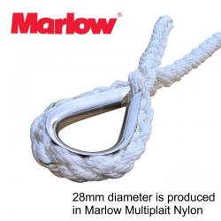 Marlow 28mm Multiplait 8 strand Nylon V shape Mooring Bridle