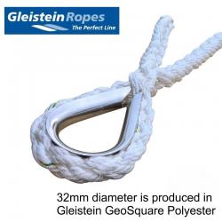 Gleistein 32mm Octoplait Polyester V shape Mooring Bridle