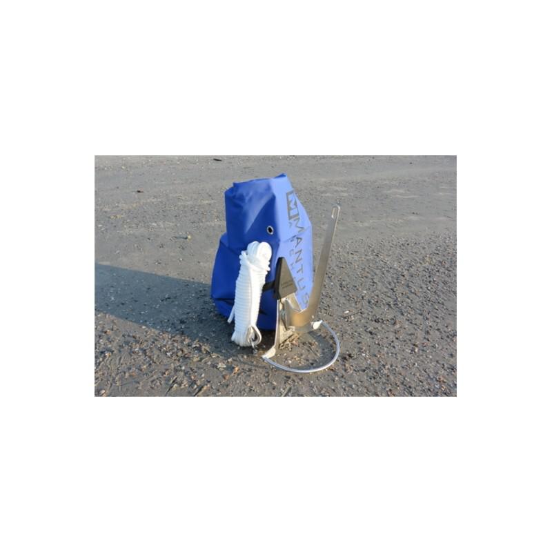 Complete Kit - Mantus Stainless Steel Dinghy Anchor - 0.9kg