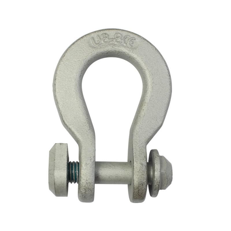Force 7 Grade 70 anchor chain shackle link, showing all three sizes