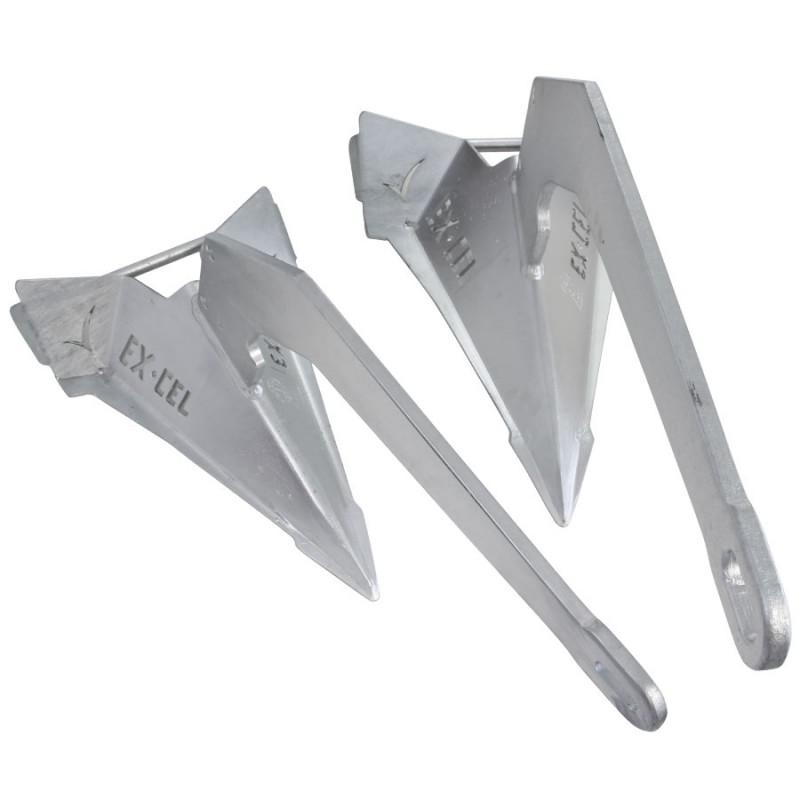 Sarca Excel Anchor - Galvanised - Size 1 and Size 4 - Top View