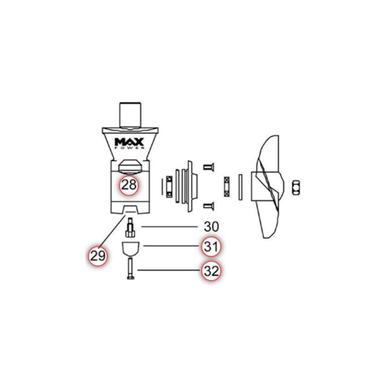 Max Power Bow Thruster Replacement Parts Diagram