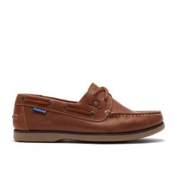 Chatham Whitstable Leather Deck Shoes Tan