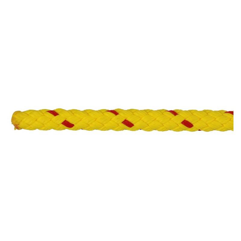 LIROS 8plait Yellow Floating Rope Splicing - Eye Splice Stainless Steel Thimble