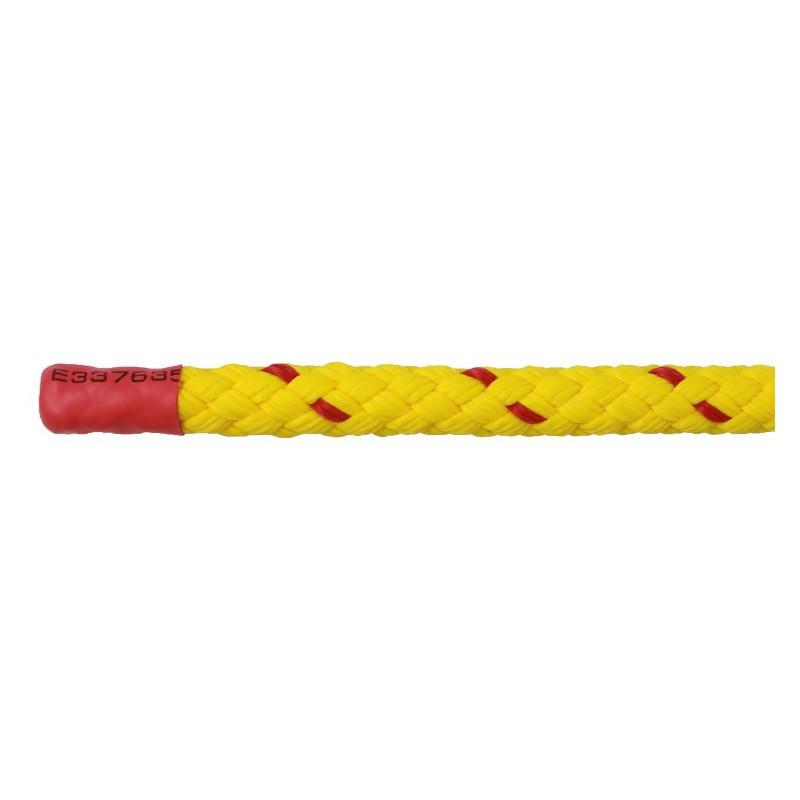 LIROS 8plait Yellow Floating Rope Splicing - Heat Seal with Heat Shrink