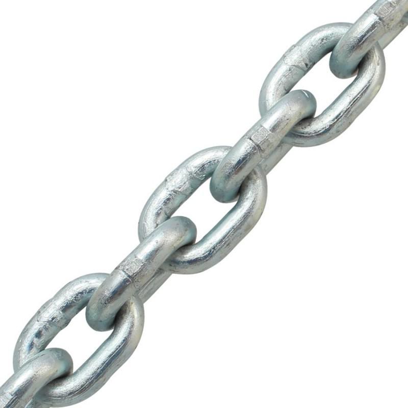 10mm DIN766 or ISO MF Grade 40 Hot Dip, Solid Zinc Galvanised Calibrated Anchor Chain