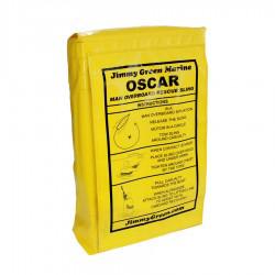 Oscar Man Overboard Recovery Sling -Satchel-Yellow - Back-view with flap covering velcro fastenings