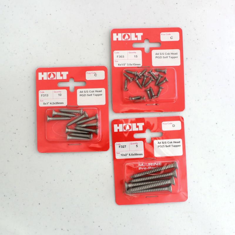 Holt Countersunk Pozi screws - Packets