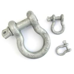 Load Rated Hot Dip Galvanised Bow Shackles
