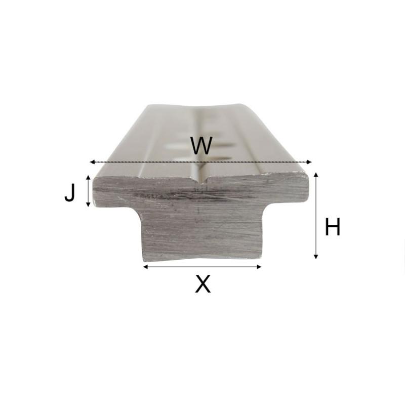 Barton T-Track end profile - measurements