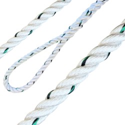 LIROS Green Wave 3 Strand Recycled Polyester Rope - Custom Build Mooring Warps