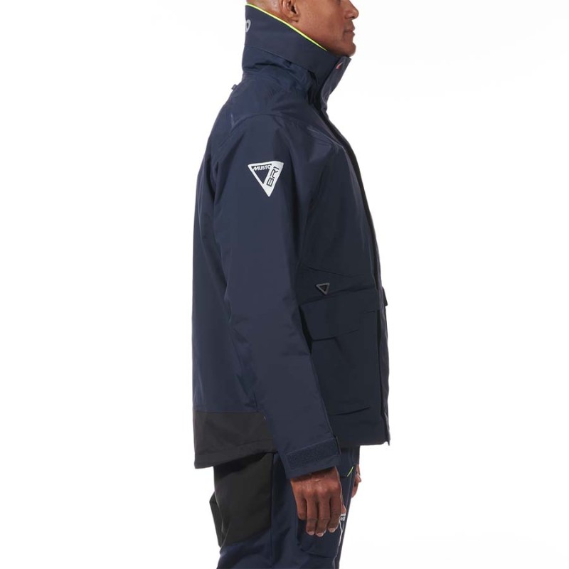 Musto Men's BR1 Channel Jacket - Side View - Navy