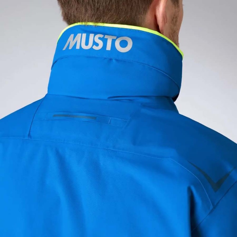 Musto Men's BR1 Solent Jacket -  Aruba - Back Neck detail