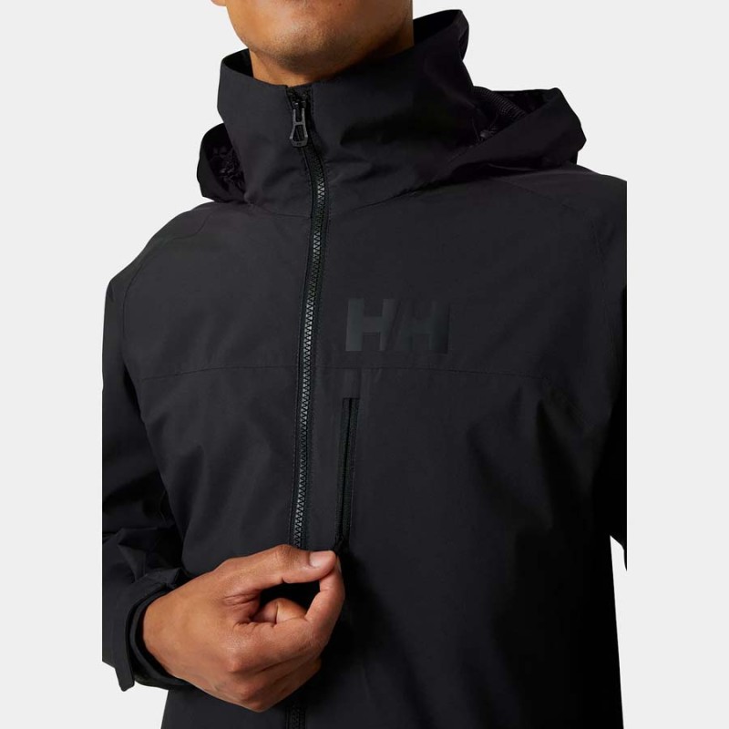 Helly Hansen Men's HP Racing Hooded Jacket - Front zip detail