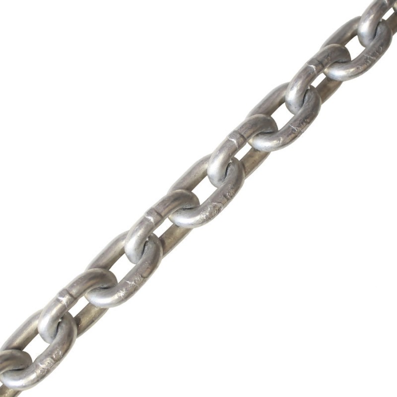 10mm DIN766 or ISO MF Grade 40 Hot Dip, Solid Zinc Galvanised Calibrated Anchor Chain