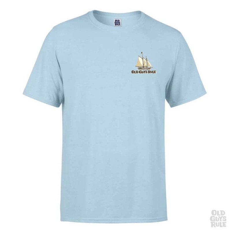 Old Guys Rule Sailing Through Life T-Shirt - Front