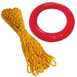 Rescue Quoit or Mooring Ring with Floating Rope