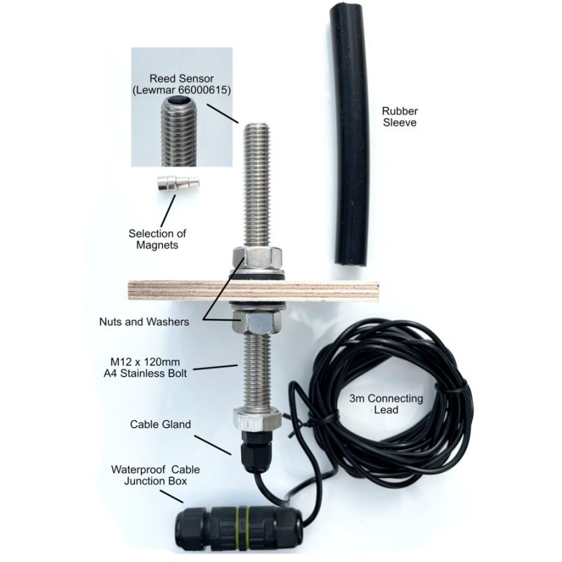 Coastline Horizontal Windlass Chain Counter Sensor System Components Setup