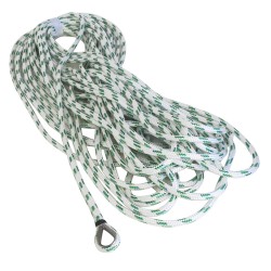 Braid on Braid Green Code - Stainless Steel Thimble Eye Splice and Blank end