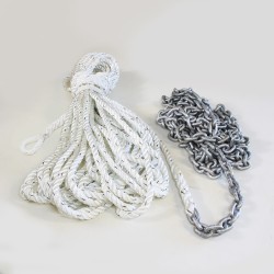 Clearance LIROS 3 Strand Nylon Spliced to Chain