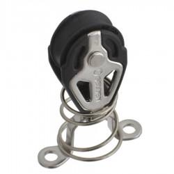 Selden Single Stand Up Block with hoop and spring - 20mm sheave, stainless ball bearings