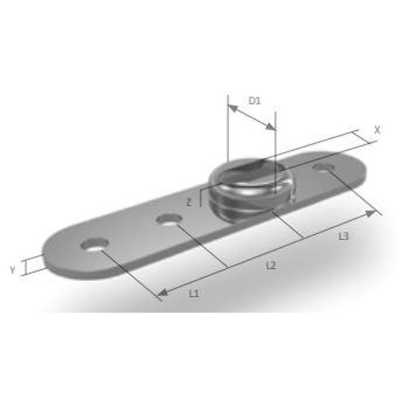 BSI OS Swage T Terminal Backing Plate Dimensions