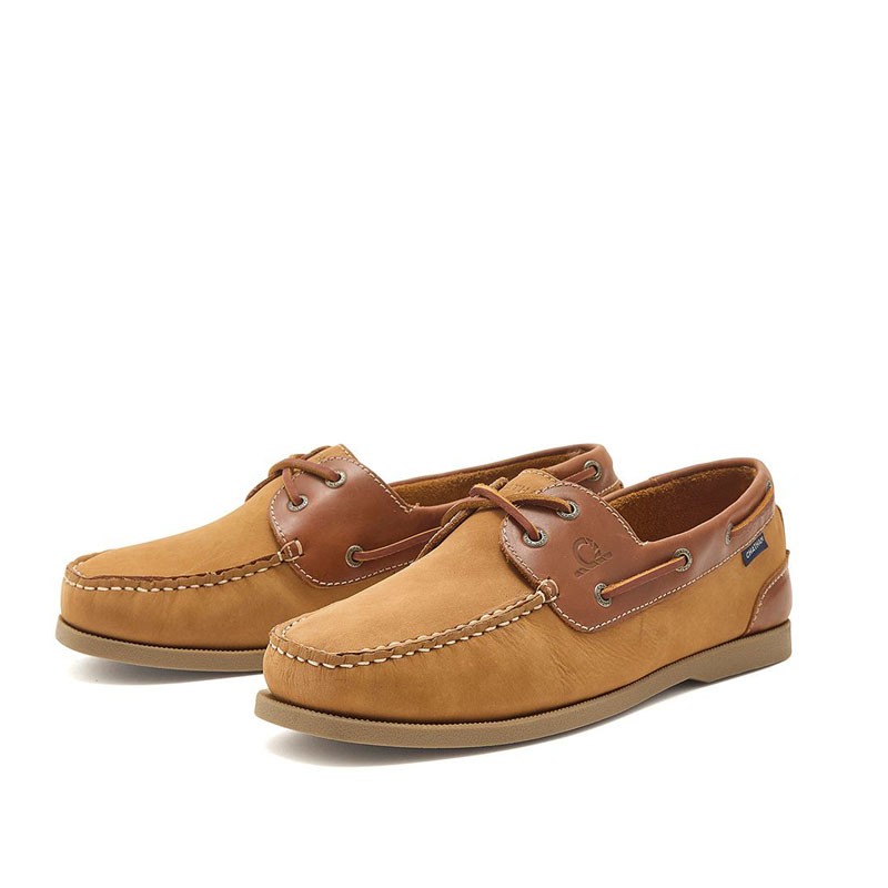 Chatham Men's Galley Leather Deck Shoes - Tan