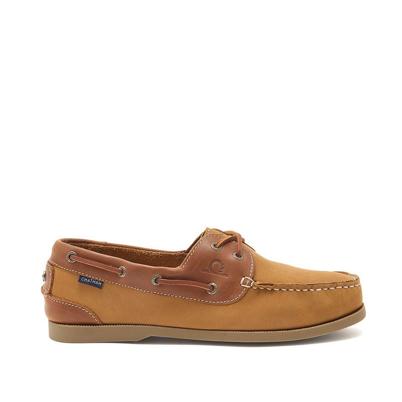 Chatham Men's Galley Leather Deck Shoes - Tan