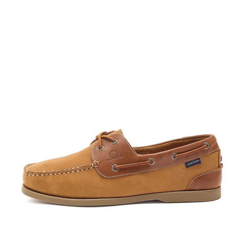 Chatham Men's Galley Leather Deck Shoes - Tan