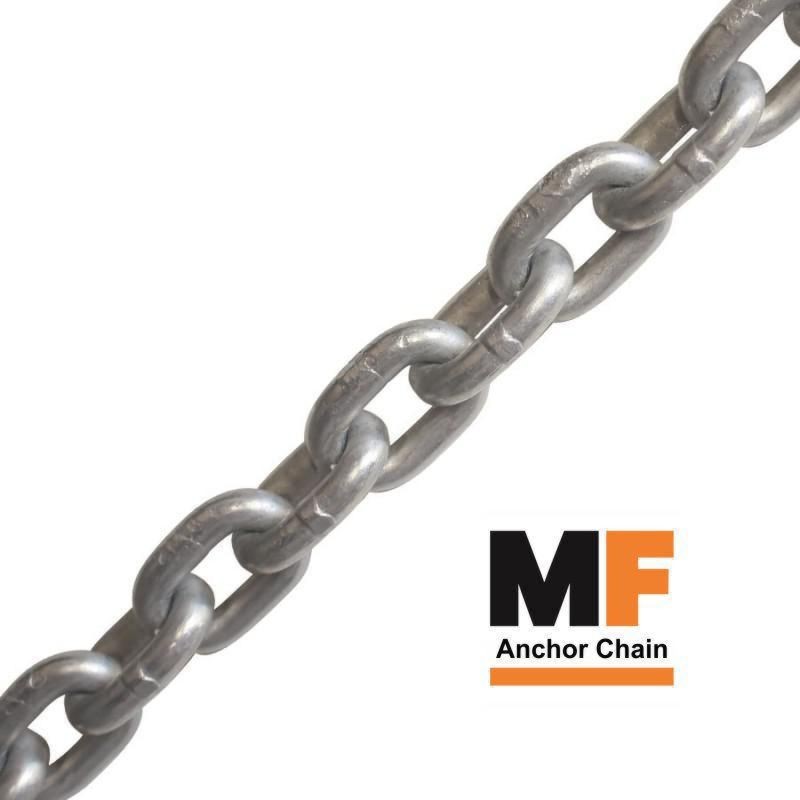 MF Grade 40 Calibrated Anchor Chain with EN ISO 461 Regulated Hot Dip Galvanising MF Grade 40 Calibrated Anchor Chain with EN ISO 461 Regulated Hot Dip Galvanising