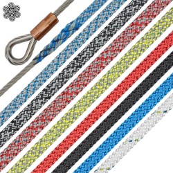 4mm Wire spliced to 8mm LIROS Herkules Halyards