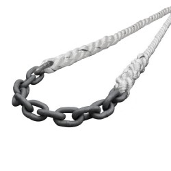 8mm Chain with 14mm 3 Strand Tails - Mooring Bridle