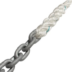 LIROS 16mm 3 Strand Nylon Spliced to 10mm Chain