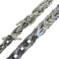 LIROS 20mm Anchorplait Nylon Spliced to 12mm Chain