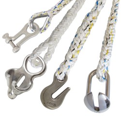 6mm Chain Snubber with 10mm LIROS Anchorplait Nylon Strop