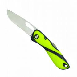 Wichard Offshore knife, fluorescent, serrated blade