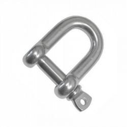 Shackles D Flat Tiwsted Bow Stainless Steel A4 Marine Grade 316 Sizes M4 to M10 