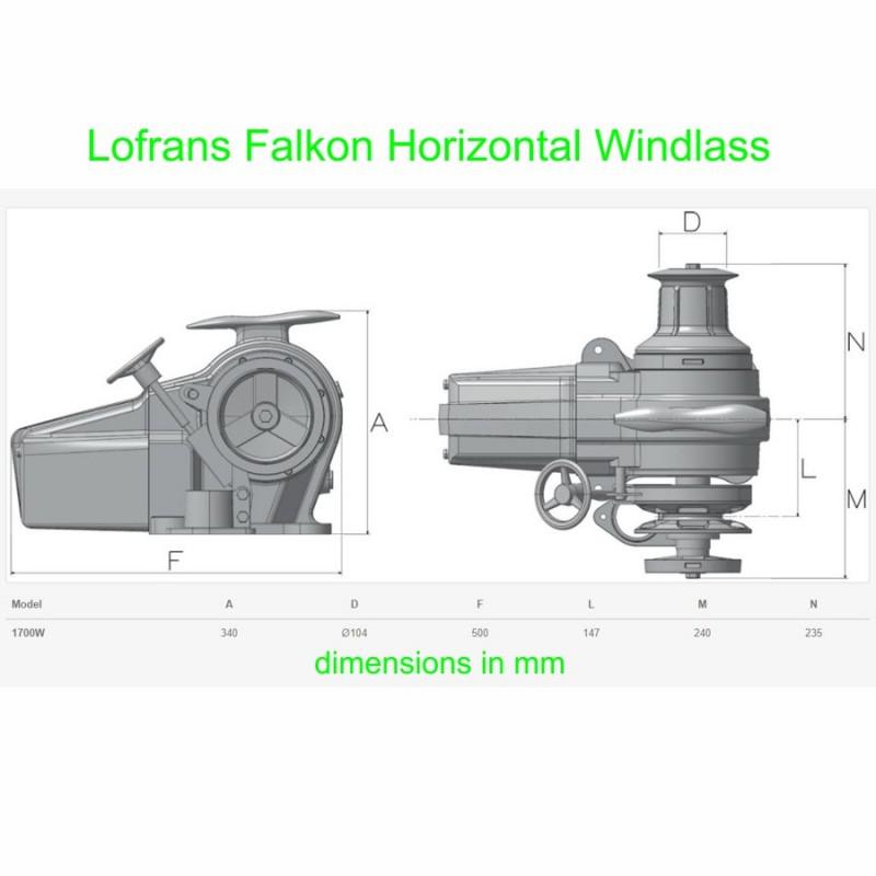 Lofrans Falkon dimensions