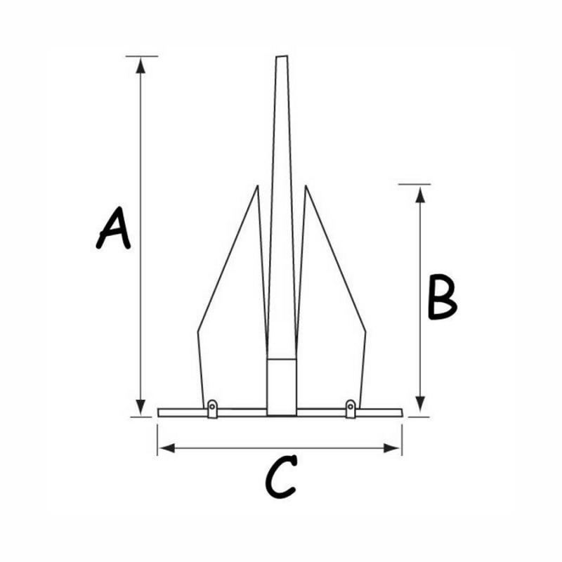 Fluke Anchor Size Chart