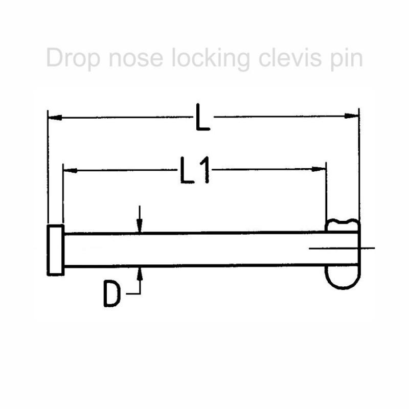 Drop Nose Clevis Pin